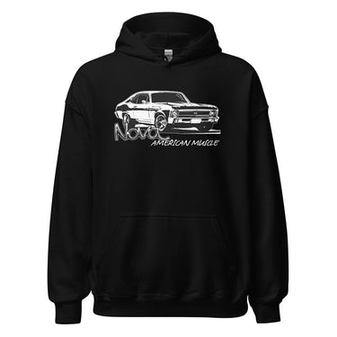 68-72 Nova Hoodie From Aggressive Thread - Color Black